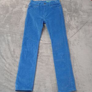 Crewcuts J. Crew Stretch Corduroy Pants Boys 16 Blue Adjustable Waist‎ 5 Pocket